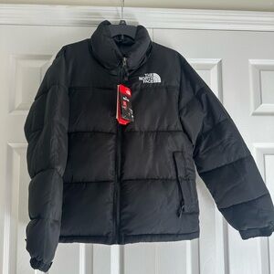 Black The North Face Nuptse Puffer Coat